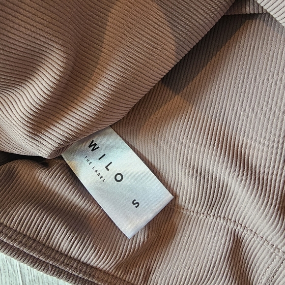 Wilo the Label Size Small Racerback Longline Ribbed Sports Bra Cropped Activewea - Picture 5 of 7